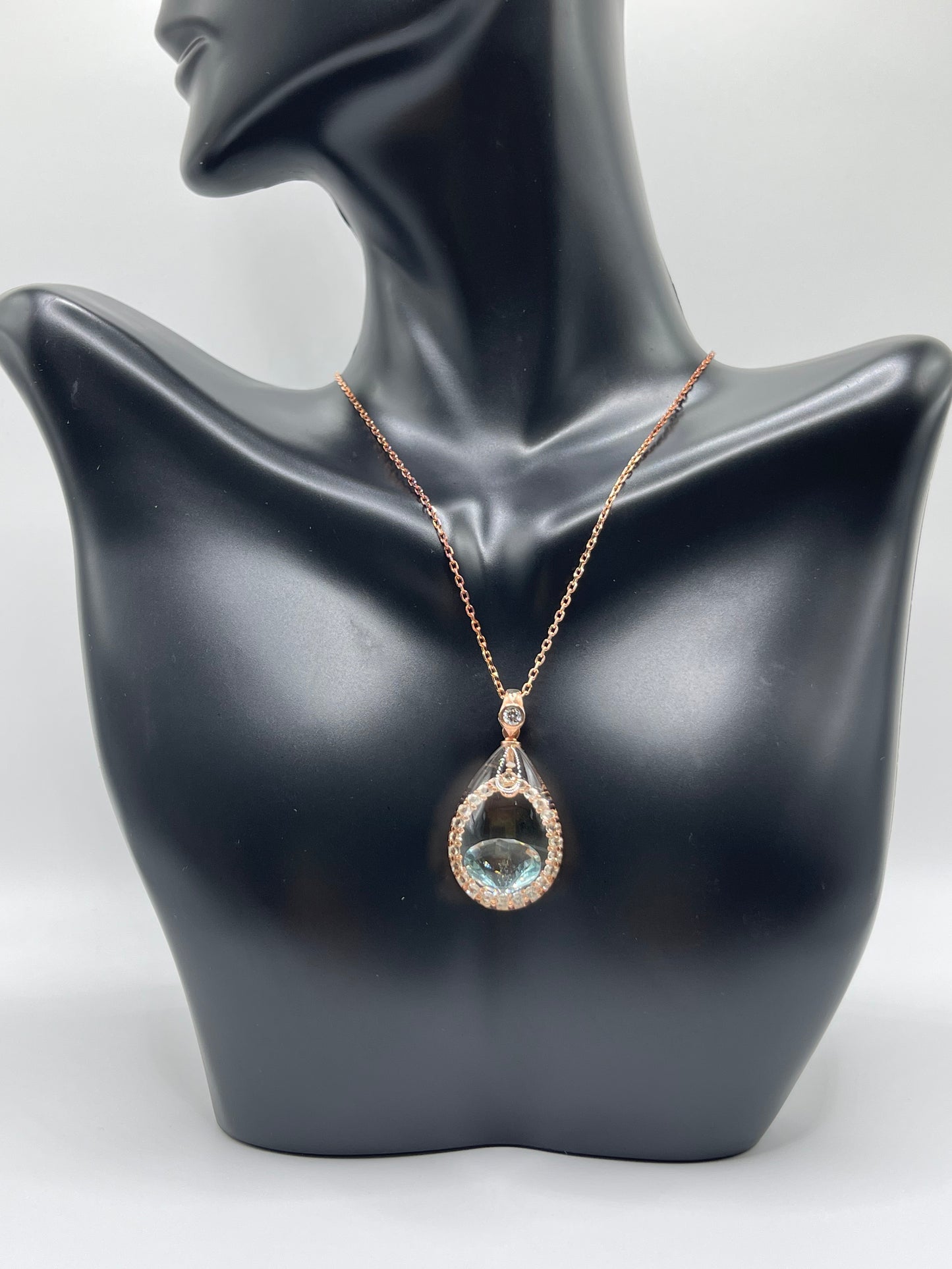 Tear Drop Stone Necklace