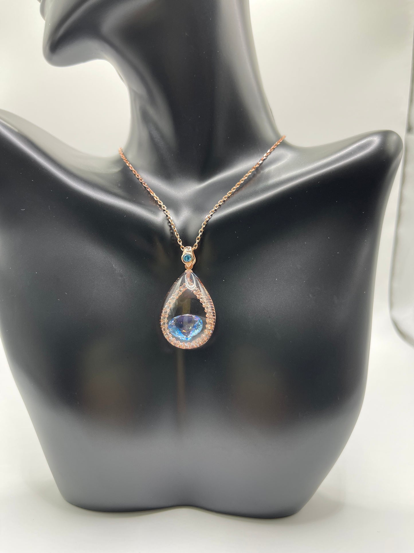 Tear Drop Stone Necklace