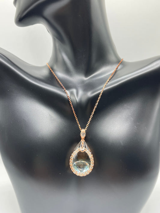 Tear Drop Stone Necklace